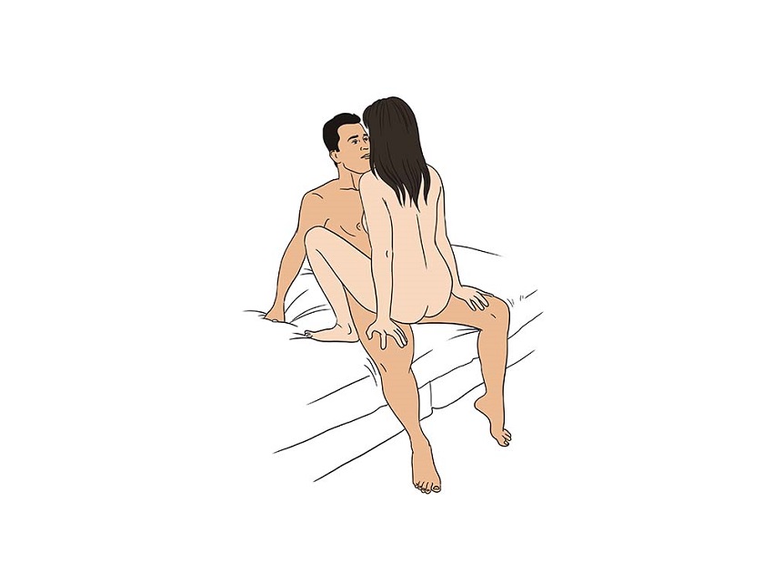 Một kiểu khác có thể được thực hiện khi quan hệ tình dục trên mép giường